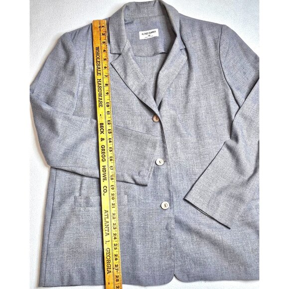 Vintage Alfred Dunner Women Gray Blazer & Skirt Suit Set Size 16 Polyester Blend - Picture 7 of 15